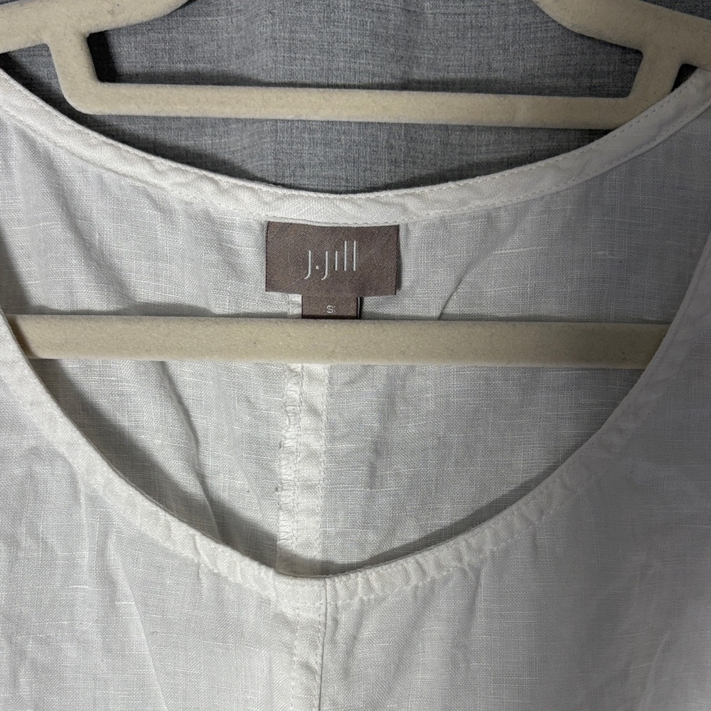 J. Jill - White Sleeveless Linen Dress - NWOT - size S - Picture 3 of 12